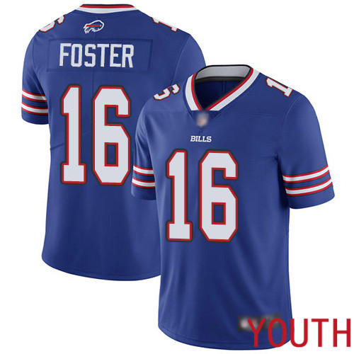 Youth Buffalo Bills 16 Robert Foster Royal Blue Team Color Vapor Untouchable Limited Player NFL Jersey